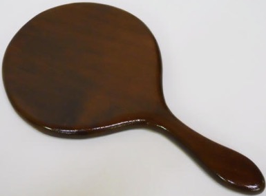 american walnut hand mirror